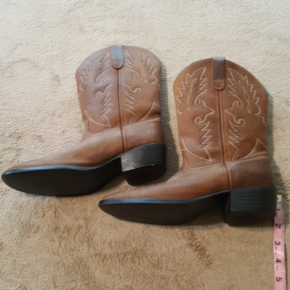 Dan Post Brown Leather Cowboy Boots. Size 6/6.5 - Picture 5 of 8